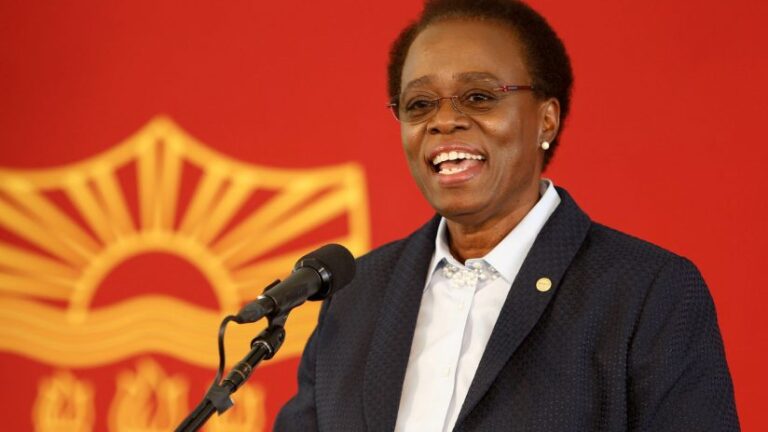 Wanda Ginsburg speaking at an event.