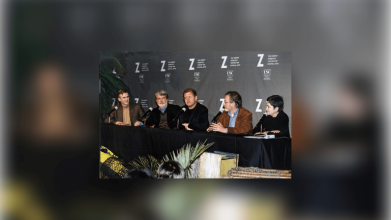 5 scholars at Zemeckis Center Opening