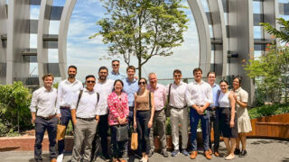 Group photo of Master of Real Estate Development (MRED) students and staff