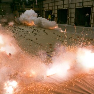 Fireworks exploding